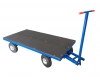 Dopravní plošinový vozík RS, 1000x2000 mm, nosnost 1500 kg, kola 350 mm - zobrazit detail zboží